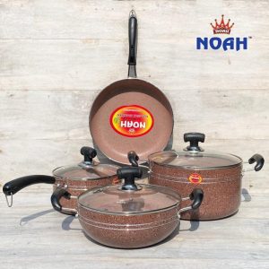 Noah Premium 7 Pcs Cookware Set  🍳 Premium Quality • Healthy Cooking • Elegant Kitchen Upgrade